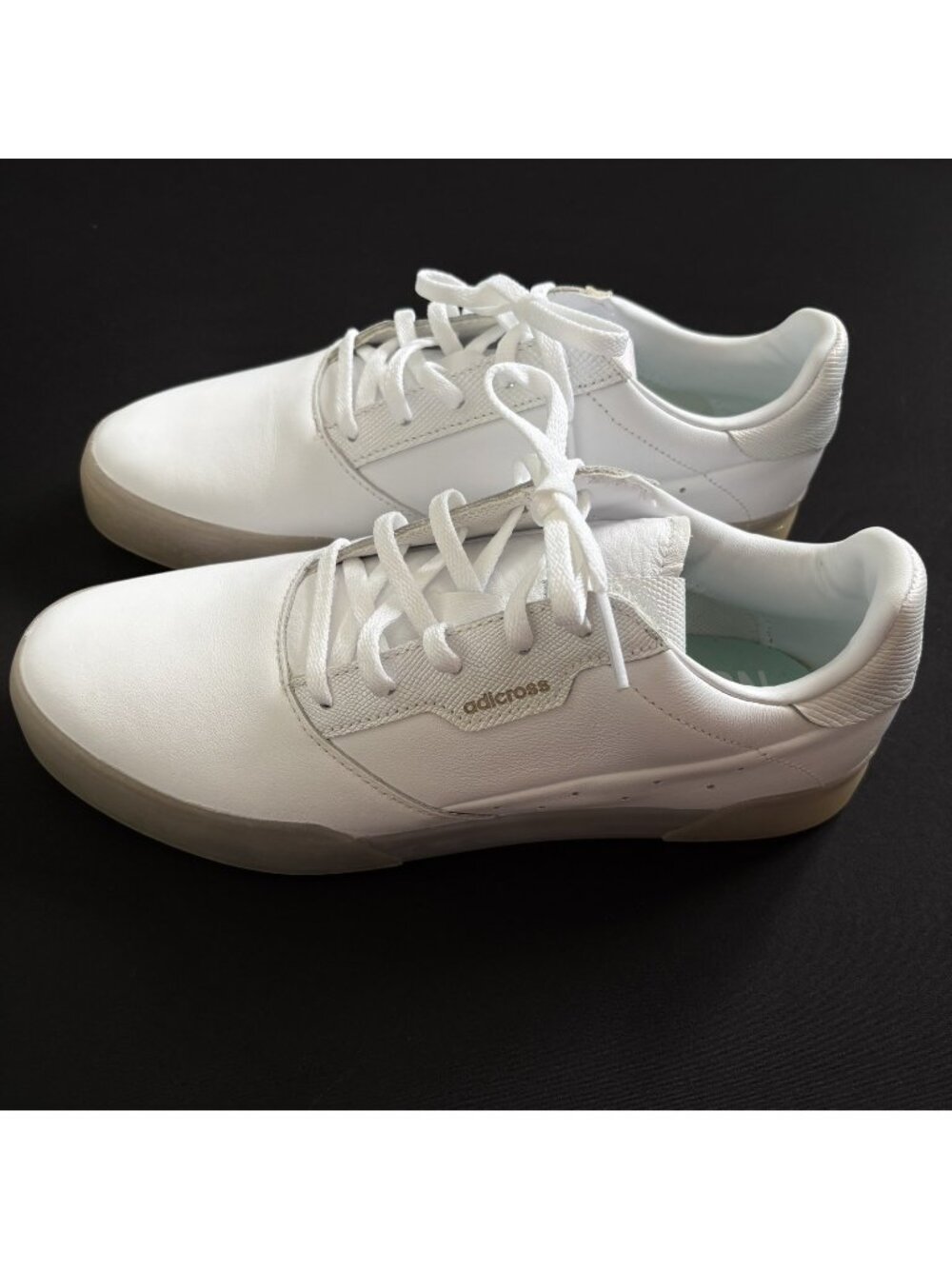 NWT Adidas Women’s 9.5 Adicross Retro Golf Shoes White Iridescent Spikeless